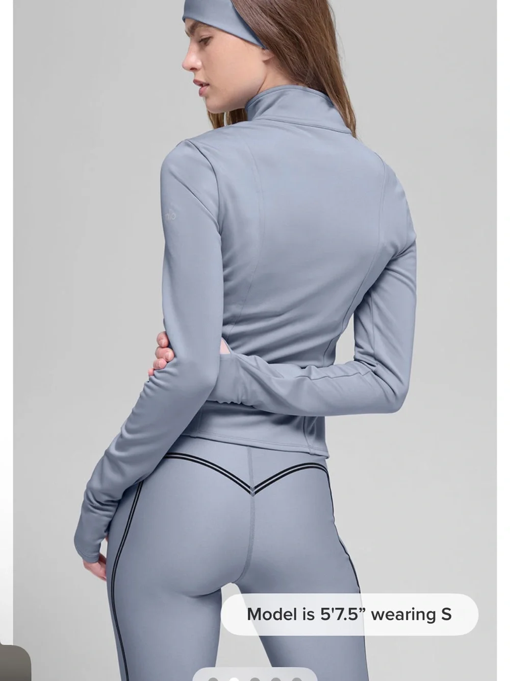 ALO Yoga Airlift Winter Warm Radiant Full-Zip Jacket Winter Frost XS NWT!!